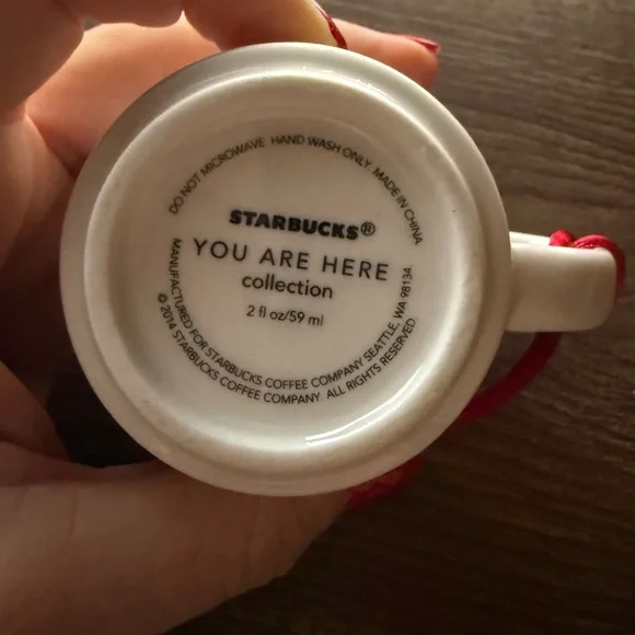 Starbucks You Are Here Collection Ornament/ Espresso mug - Picture 3 of 3
